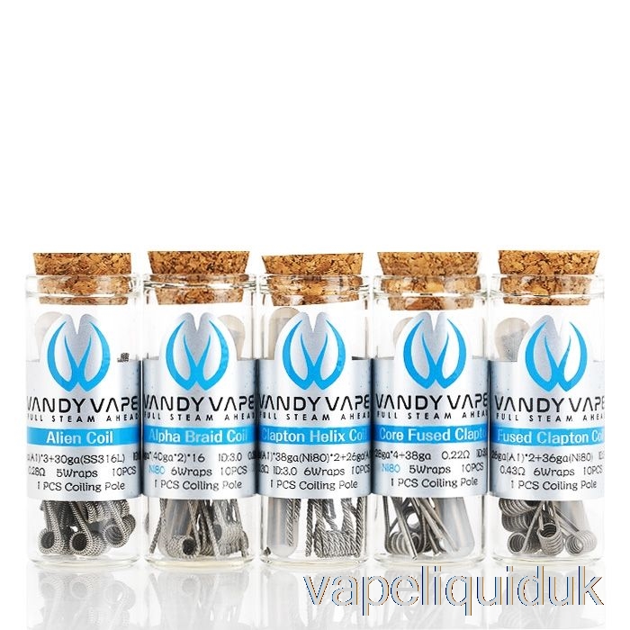 Vandy Vape Performance Prebuilt Coils 0.4ohm Ni80 24GA Coil Vape Liquid